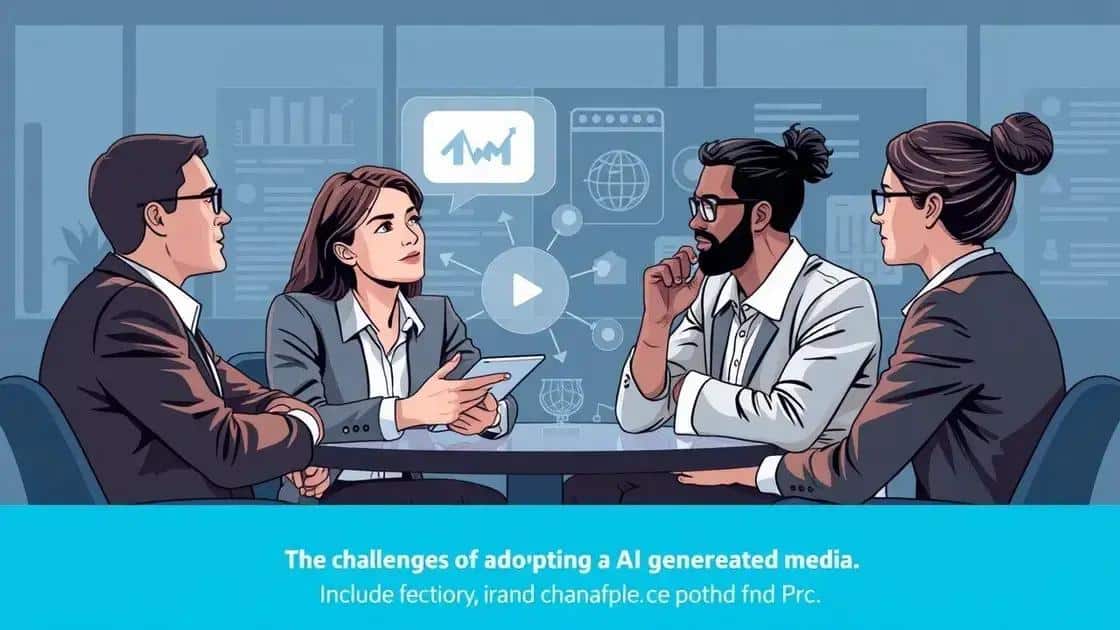 Challenges of adopting AI-generated media
