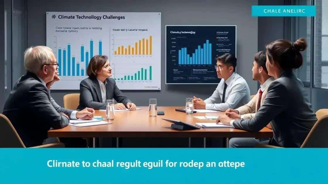 Challenges facing climate technology adoption