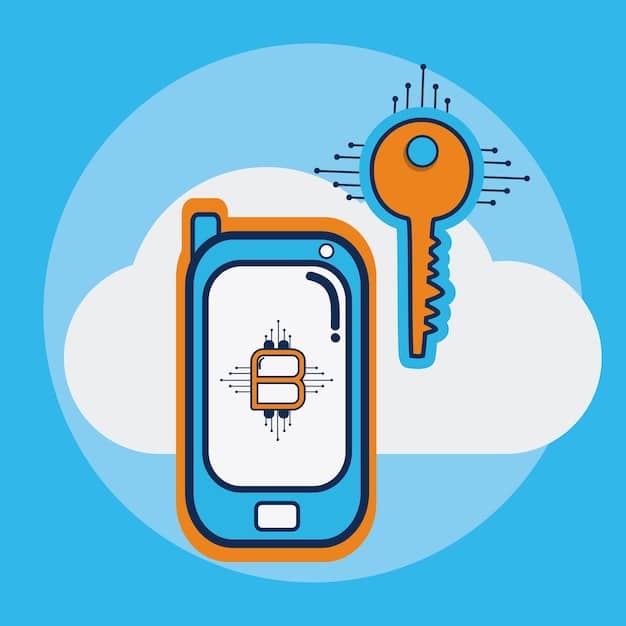 A graphic illustrating end-to-end encryption, showing a message being encrypted on a sender's device, traveling through a secure tunnel, and being decrypted on the recipient's device.