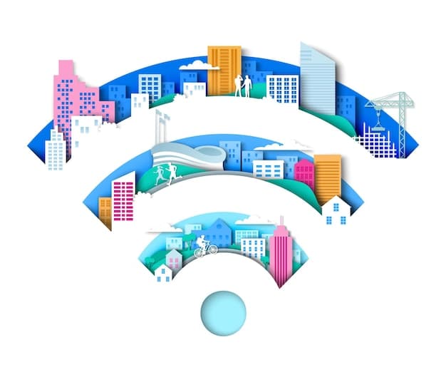 A stylized representation of a smart city, highlighting the interconnectedness of various infrastructure systems (power grid, transportation, communication networks) and overlaying it with cyber attack vectors, emphasizing the vulnerability of critical infrastructure.