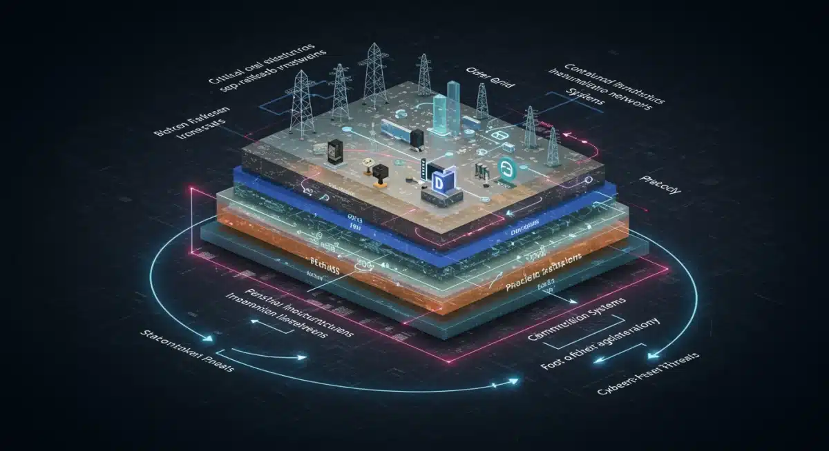 Diagram of critical infrastructure cyber vulnerabilities