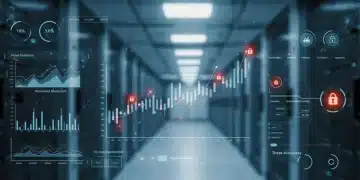 AI-driven threat detection interface showing reduced false positives