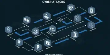 Nation-State Cyber Attacks: Top 6 Threats to US Critical Infrastructure Infographic detailing diverse cyber attack types targeting critical infrastructure sectors