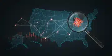 Advanced behavioural analytics system identifying threats in a US network.
