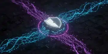 Digital shield protecting critical infrastructure from zero-day cyber threats in 2026.