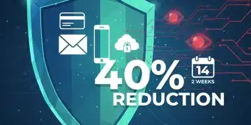 Digital shield protecting personal data, symbolising reduced online exposure