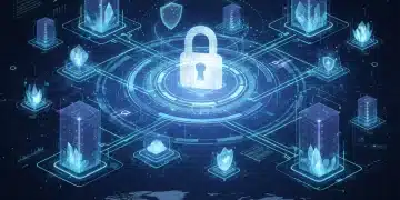 Secure enterprise network protected by advanced cybersecurity measures and strategic planning.