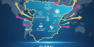 Gráfico de crecimiento de inversión extranjera directa en España para 2026