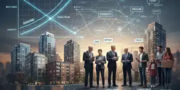 Análisis Exhaustivo: Nueva Ley de Vivienda 2026 y su Impacto en España Representación gráfica de la oferta y demanda en el mercado de alquiler bajo la nueva ley.