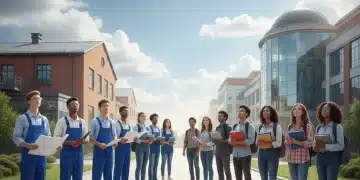 Acceder Universidad desde FP: Opciones, Requisitos y Claves para 2026 Estudiantes de FP y universidad mirando un camino hacia el éxito académico en 2026.
