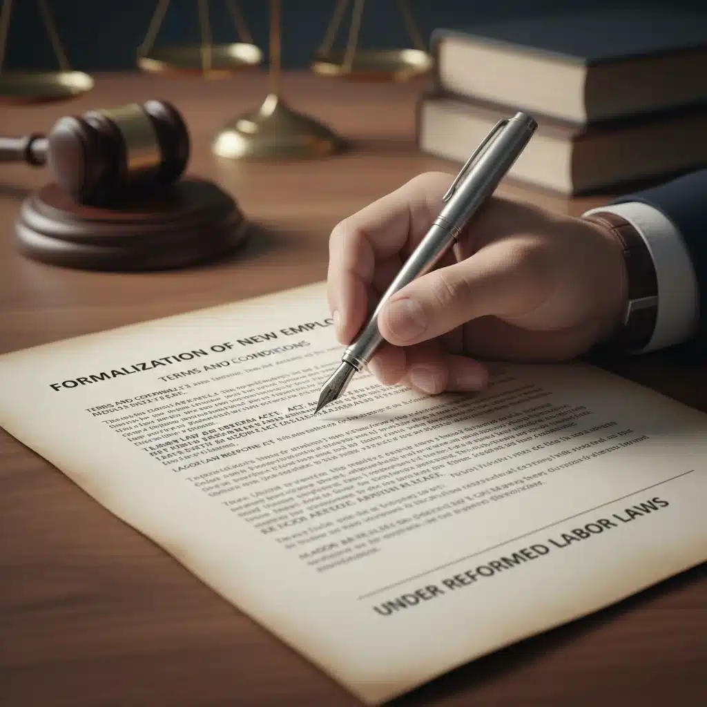 Mano firmando un contrato de trabajo indefinido tras la reforma laboral