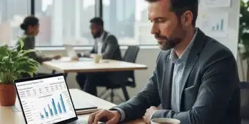 Hombre revisando documentos financieros y plan de pensiones en España para 2026