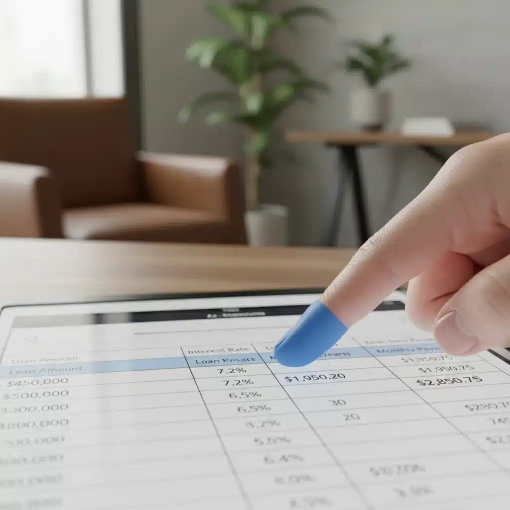 Calculadora financiera mostrando un aumento en la cuota mensual de la hipoteca debido a la subida de tipos de interés.