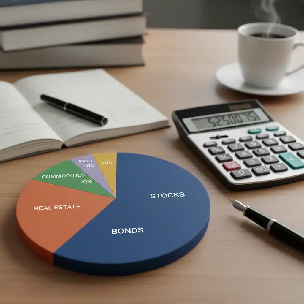 Gráfico de cartera de inversiones diversificada, mostrando diferentes activos para proteger el capital.