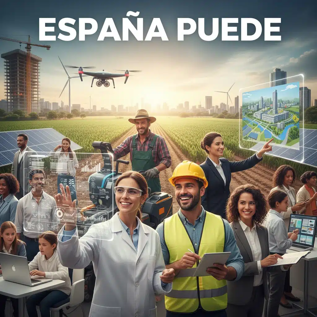 Profesionales españoles beneficiándose de las inversiones y oportunidades generadas por los fondos europeos.